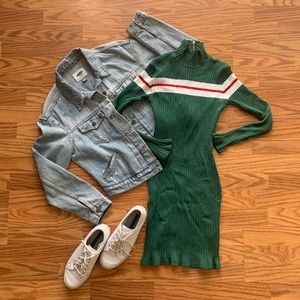 Varsity Stripe Bodycon Sweaterdress